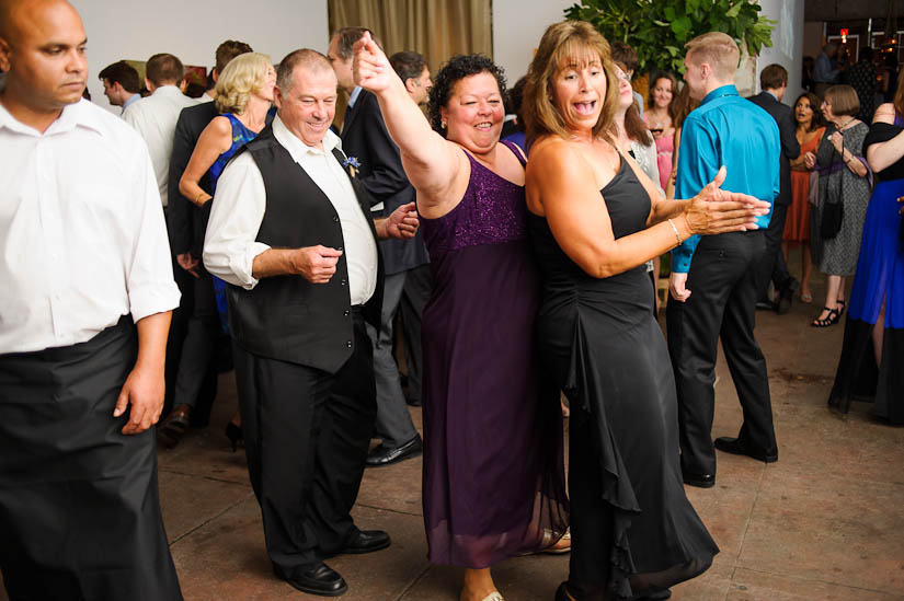 dancing at the longview gallery wedding reception