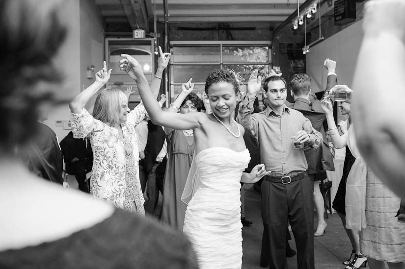 bride dancing at the longview gallery wedding