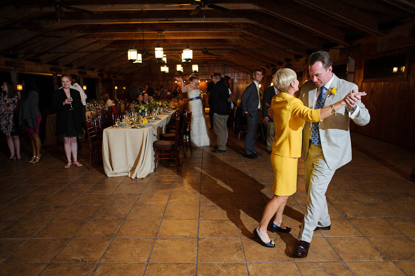 groom and his mother dancing at marriott ranch wedding