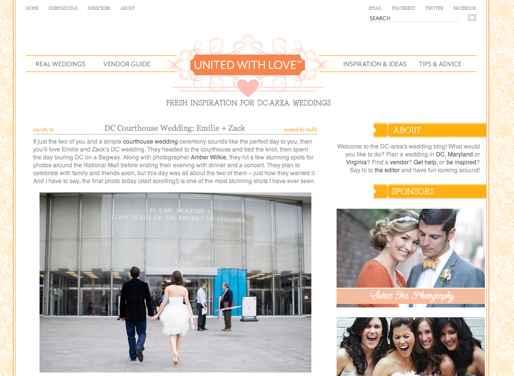 wedding blog feature
