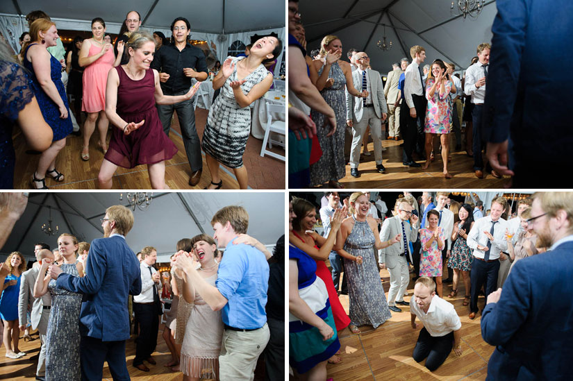 dance party at woodlawn manor wedding