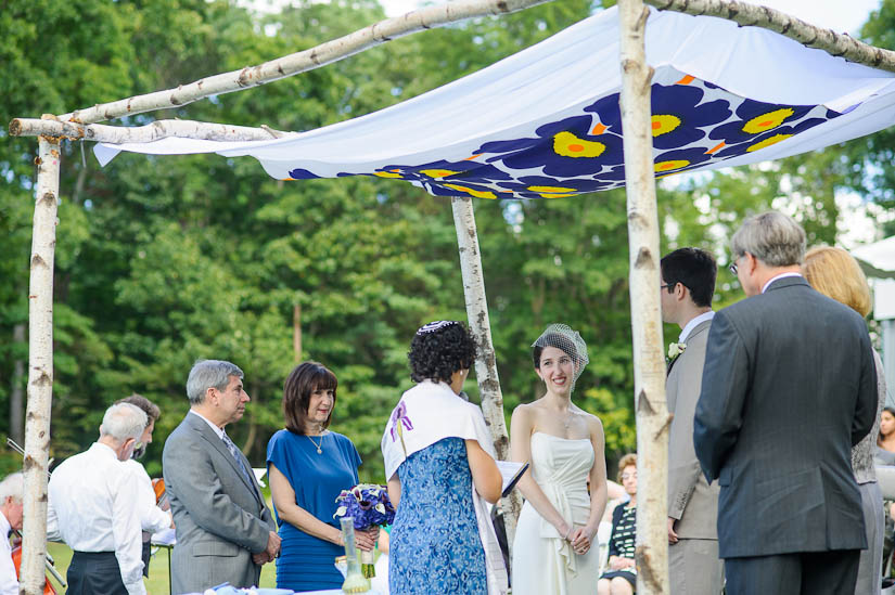 jewish wedding ceremony at mountain lakes house