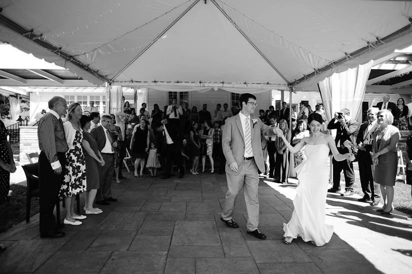 first dance at mountain lakes house wedding