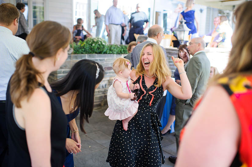 dancing with the baby at princeton, nj wedding