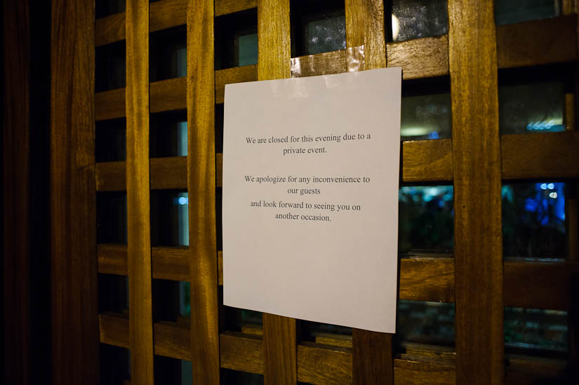 kellari tavern closed for private event