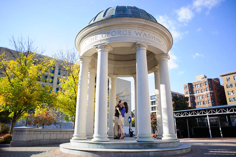 engagement photography at george washington university