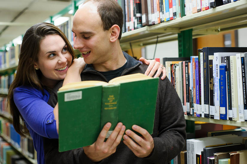 cheesy funny engagement photography at george washington university