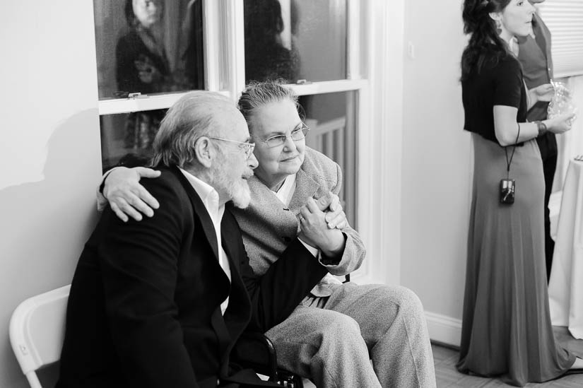 grandparents at historic london town wedding