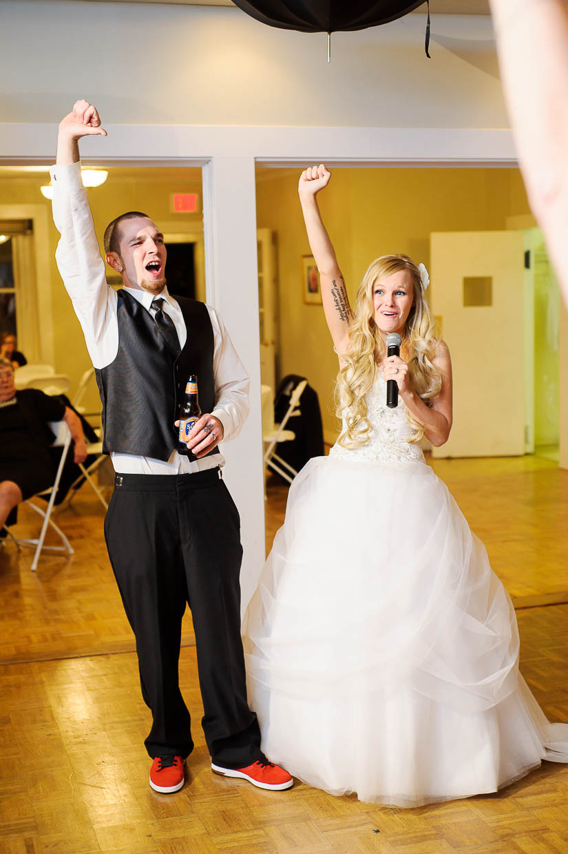 bride and groom speeches at historic london town wedding