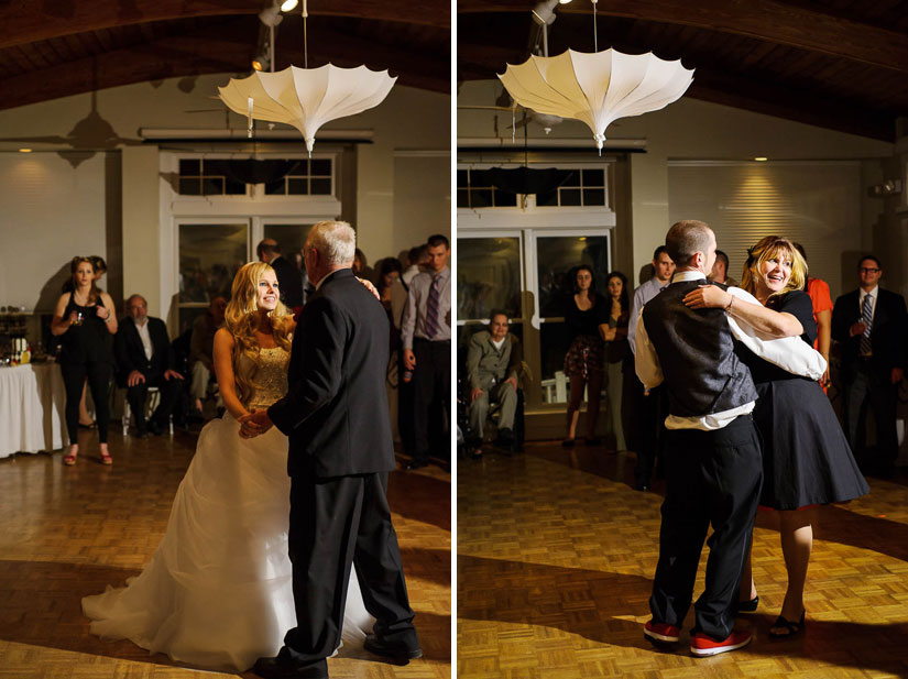 parent dances at historic london town wedding