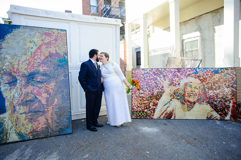 longview gallery wedding portraits in the alley