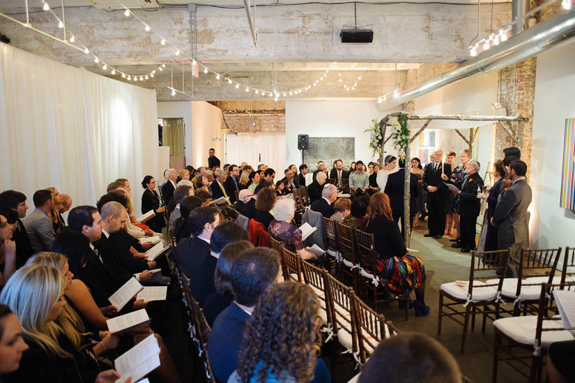 longview gallery wedding ceremony