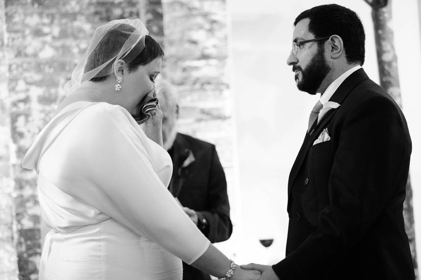 getting emotional during washington dc wedding ceremony