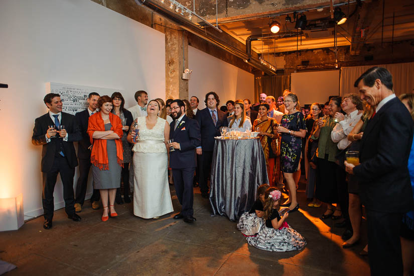 longview gallery wedding guests during speeches