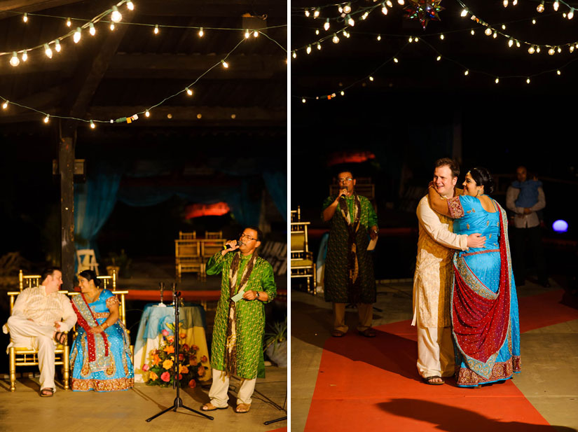first dance at garden falls indian wedding