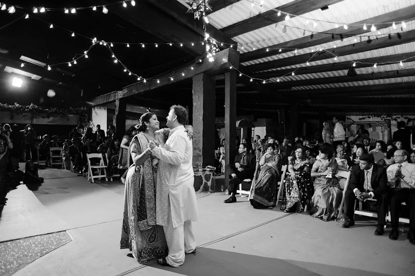 first dance at garden falls indian wedding