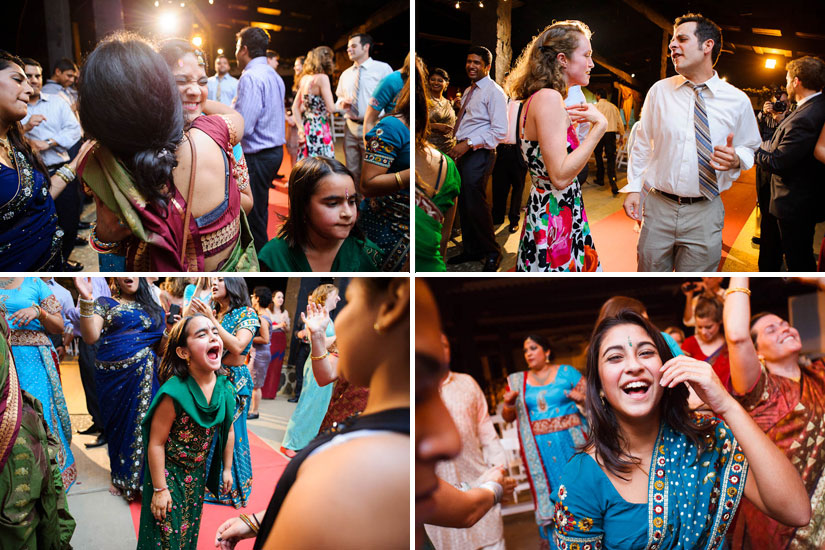 more dancing at garden falls indian wedding