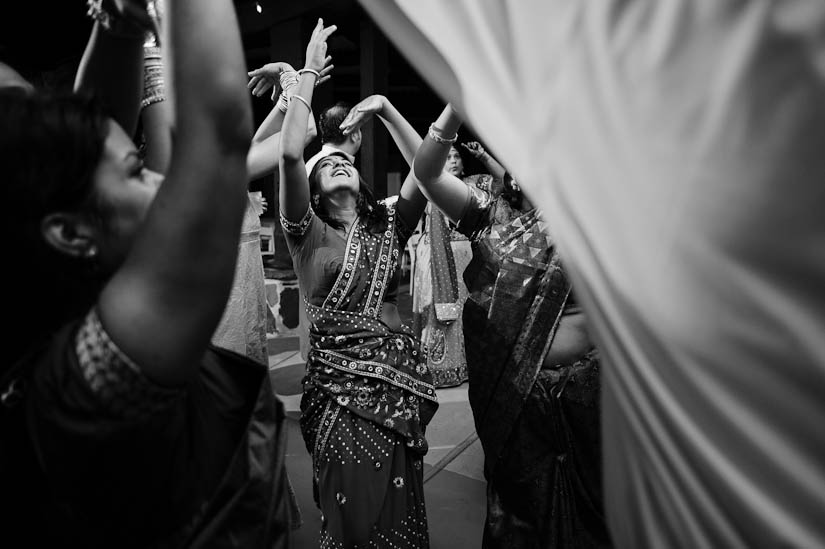dance party at garden falls indian wedding reception
