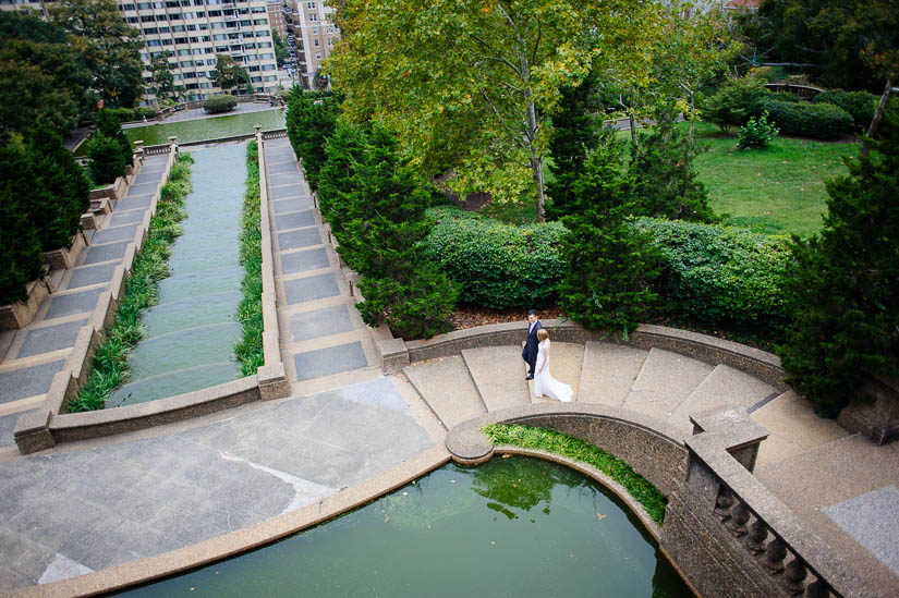 wedding photo session at meridian hill park