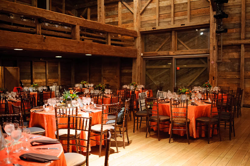 barns at wolf trap wedding decor