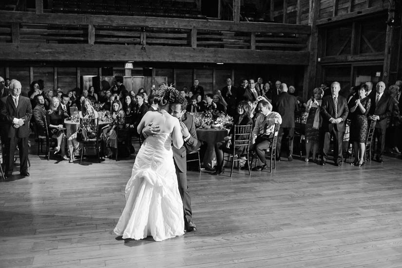 first dance at the barns at wolf trap wedding