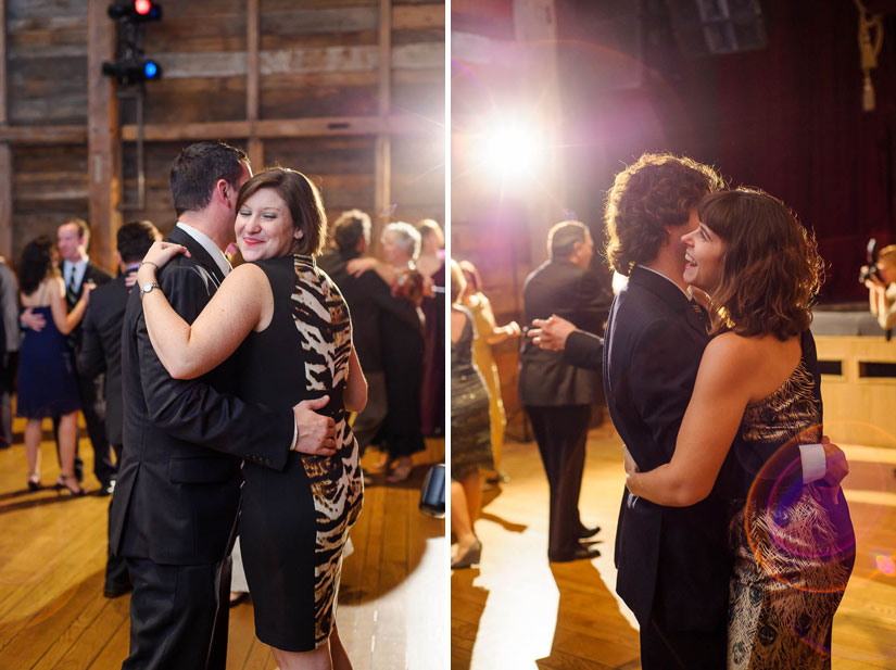 guests dancing at the barns at wolf trap wedding