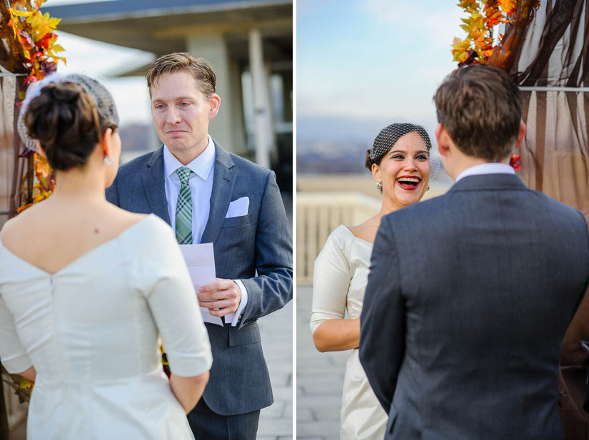 emotions photographed during the wedding ceremony