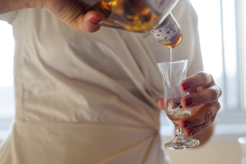 pouring tequila shots before walking down the aisle