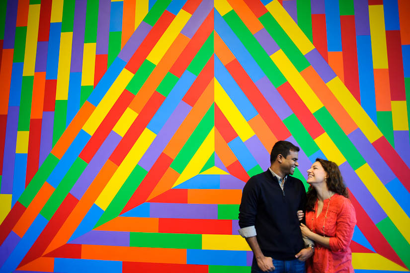 modern art engagement photography in washington dc