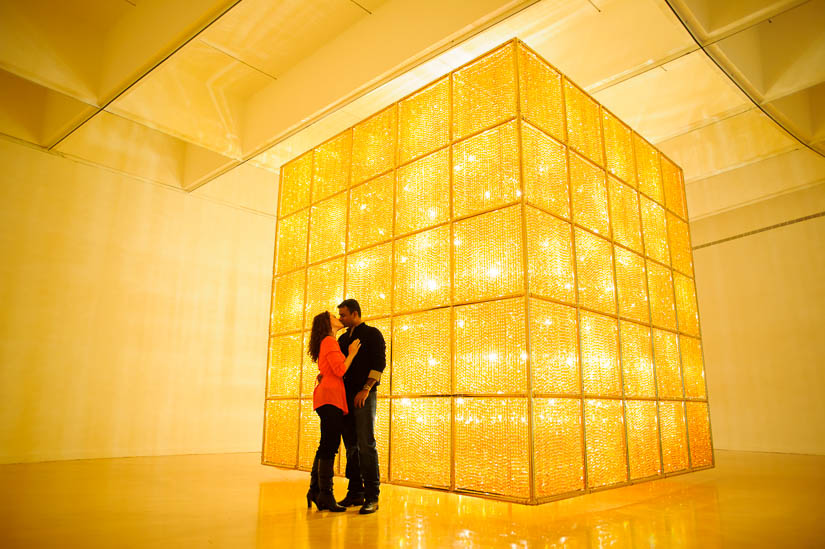 engagement photos with ai wei wei sculpture at hirshhorn