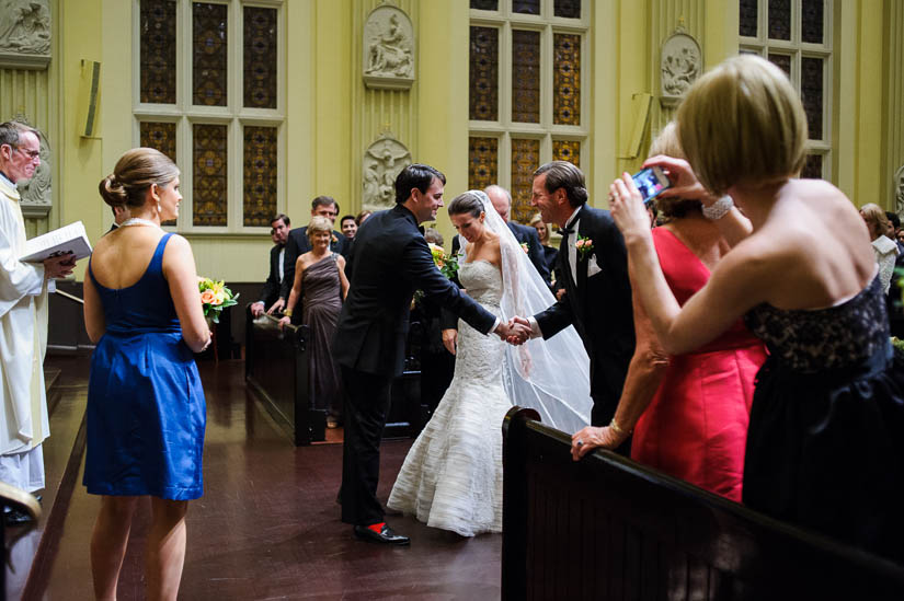 wedding at st. ignatius church in baltimore