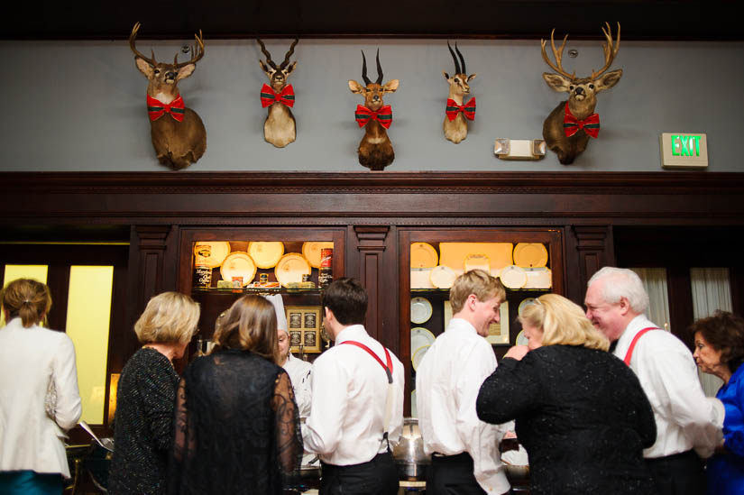 maryland club wedding with christmas decor