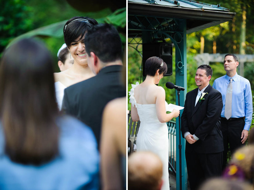 brookside gardens wedding ceremony photography