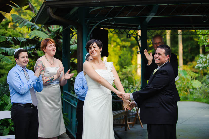 wedding ceremony at brookside gardens in silver spring