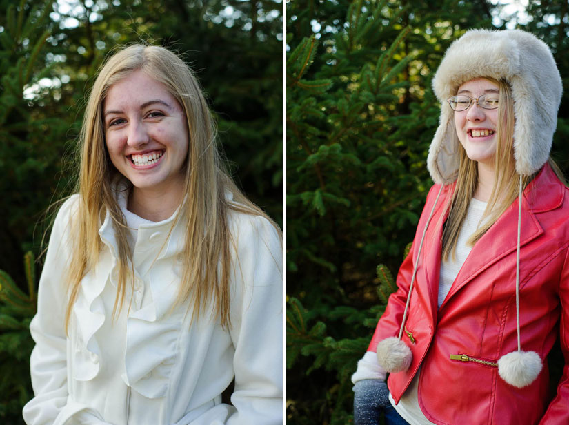 portraits at christmas tree farm