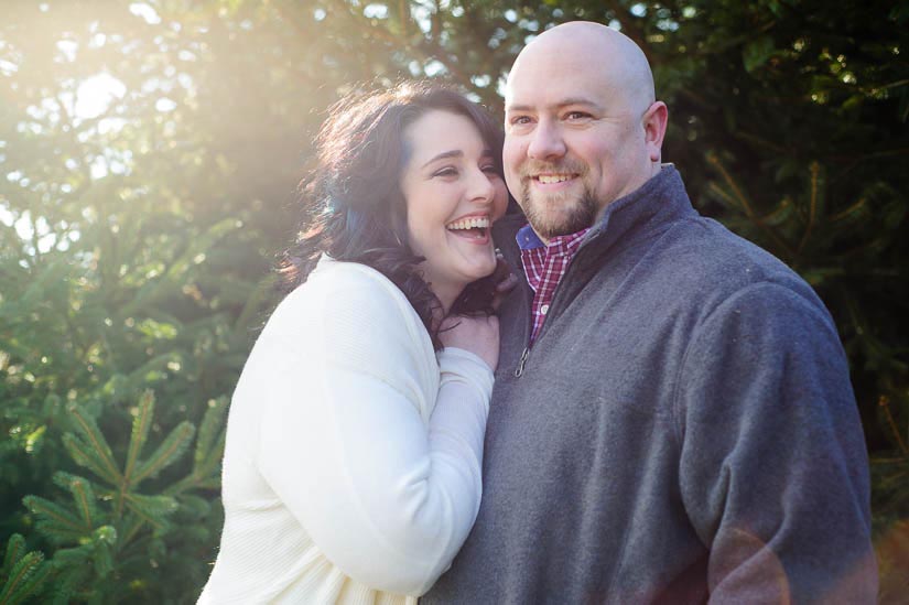 family session at christmas tree farm