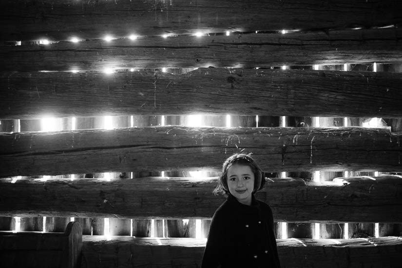 funky portrait of little girl