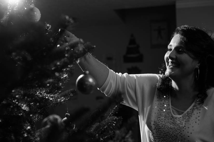 documentary family photography at christmas