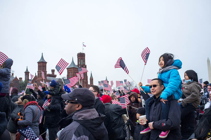 little kids at the 2013 presidential inauguration