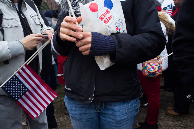 popcorn at the inauguration on the national mall