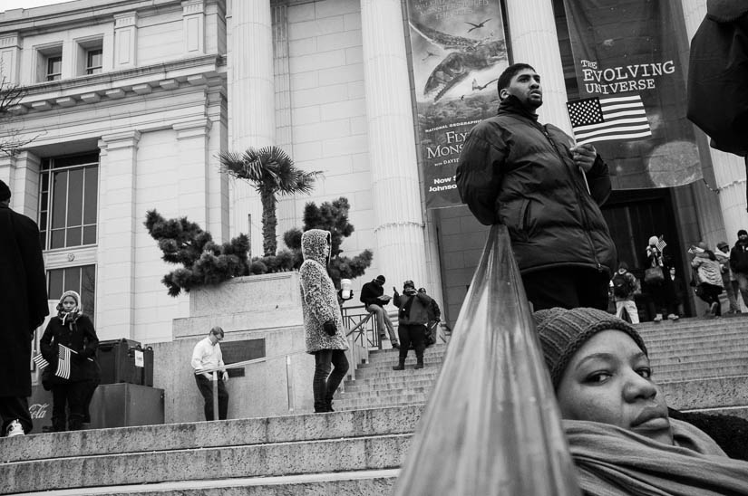 washington dc street photography during the inauguration