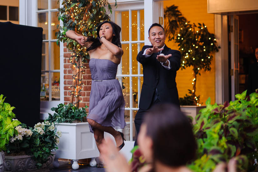 bridal party entrance at raspberry plain