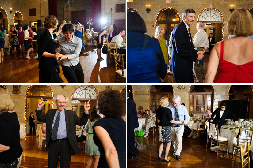dance party at st. francis hall wedding