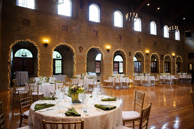 beautiful decor at st. francis hall wedding