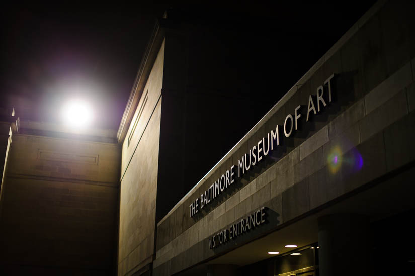 baltimore museum of art sign