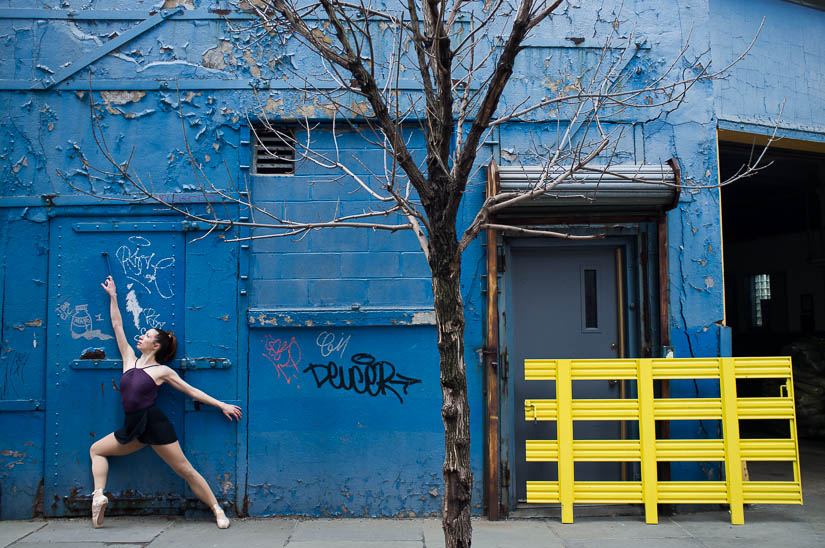 ballerina under the manhattan bridge