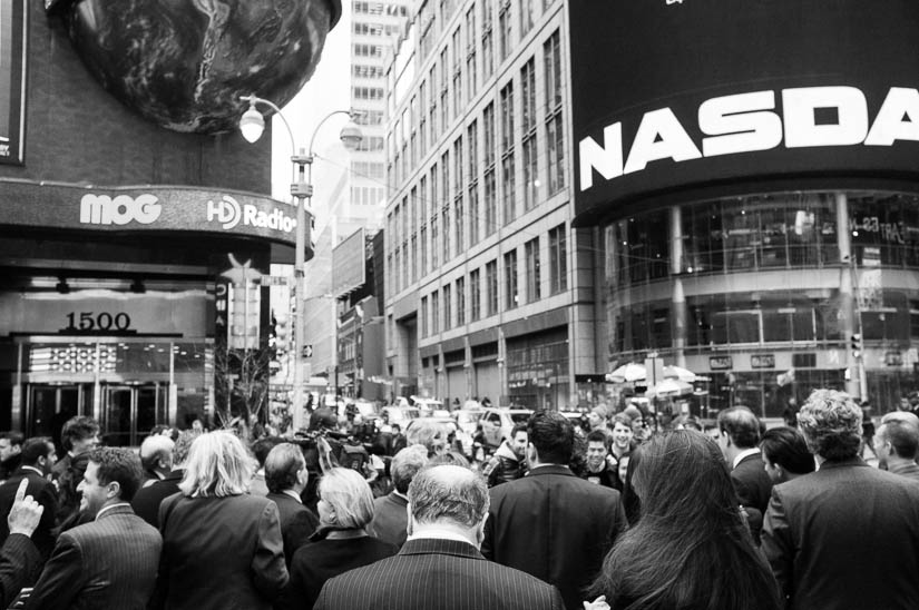 guys in suits at the nasdaq