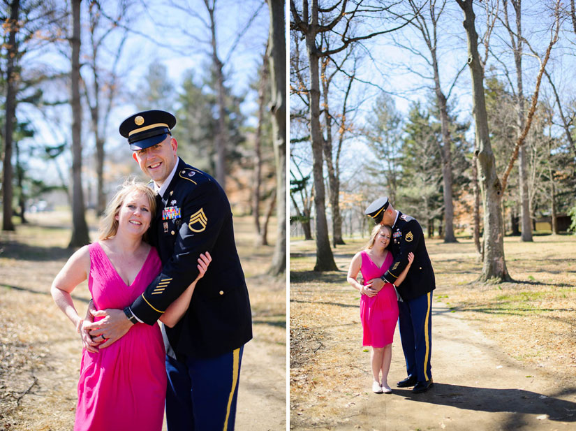 army uniform for wedding portraits