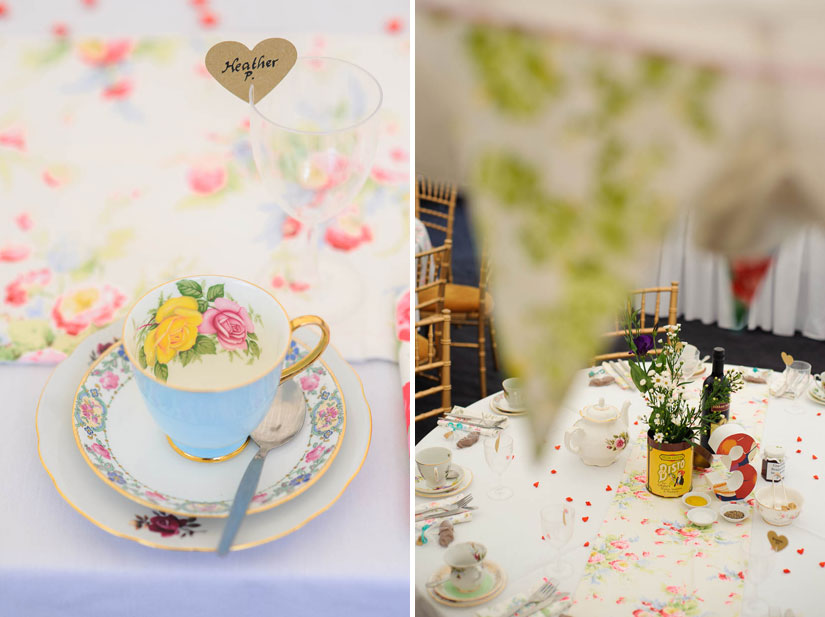 vintage tea party theme wedding