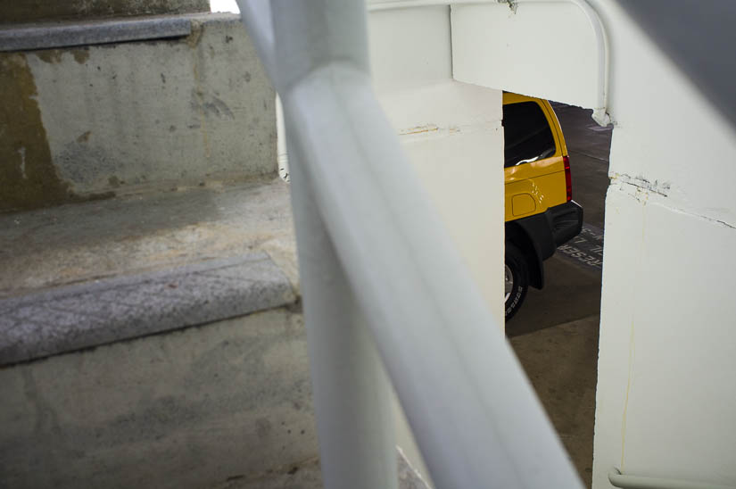 yellow car in shirlington